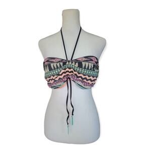 Seafolly Australia Boho Printed Strapless Bandeau Bikini Top Women's Size‎ 8